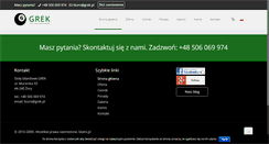 Desktop Screenshot of grek.pl